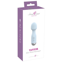 beau coeur Vanyor Mini Wand Massager Compact Silicone 15.4cm Pink