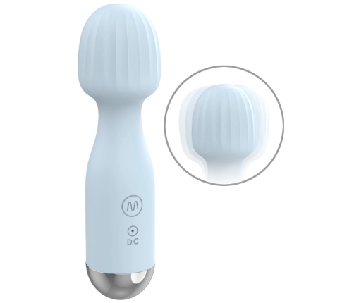 beau coeur Vanyor Mini Wand Massager Compact Silicone 15.4cm Pink