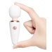 le Wand Mini Microwand White Compact Rechargeable Massager 10cm