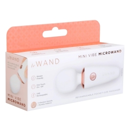 le Wand Mini Microwand White Compact Rechargeable Massager 10cm