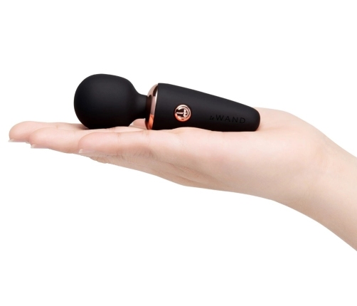 le Wand Mini Microwand Black - Compact Rechargeable Massage Wand 10 cm
