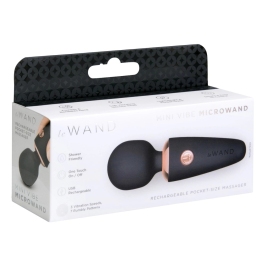 le Wand Mini Microwand Black - Compact Rechargeable Massage Wand 10 cm
