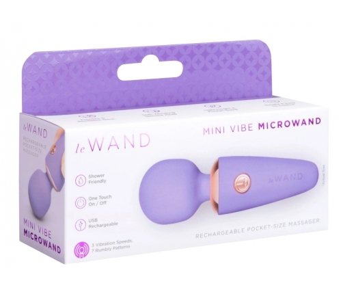 le Wand Mini Microwand Rose Compact Rechargeable Massager 10cm