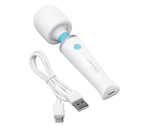 le Wand Classique Mini Wand Massager White - Compact Rechargeable Model