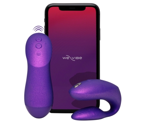 We-Vibe Chorus Pro Flexible Couples Device Cosmic Purple 3 Motors App Control
