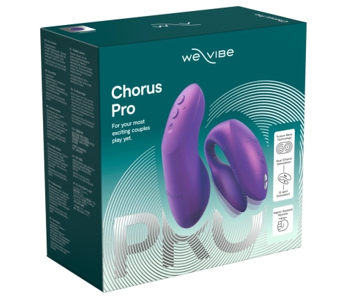We-Vibe Chorus Pro Flexible Couples Device Cosmic Purple 3 Motors App Control
