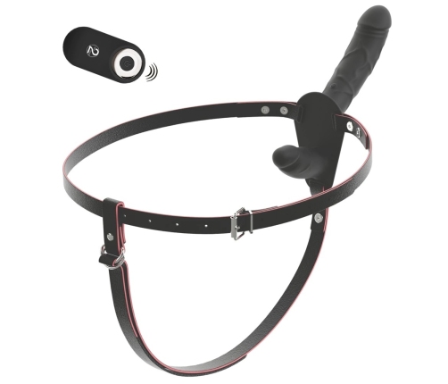 You2Toys RC Vibrating Double Strap-On Adjustable Silicone Black