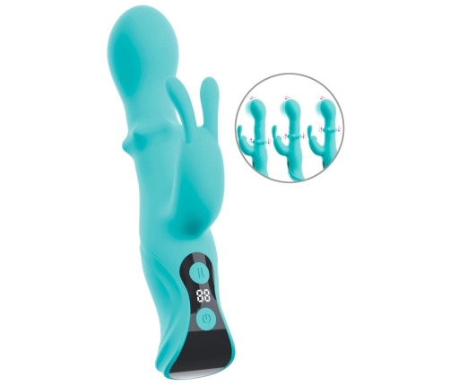beau coeur Oriven Rabbit Vibra Dual Action Silicone Intimate Device 17.8cm