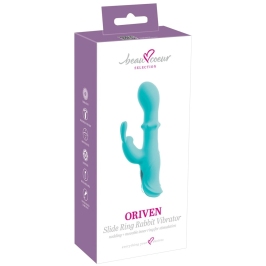 beau coeur Oriven Rabbit Vibra Dual Action Silicone Intimate Device 17.8cm