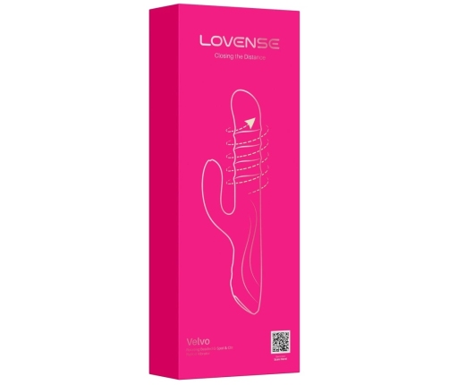 Lovense Velvo Rotating Dual-Action Intimate Device, App-Controlled, 24.7cm
