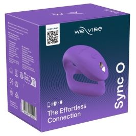 We-Vibe Sync O Bright Purple Couples Device - App Control, Flexible Fit We-Vibe Sync O Bright Purple Couples Device - App Control, Flexible Fit
