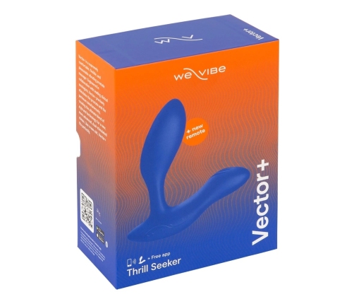 We-Vibe Vector+ Royal Blue - Flexible Intimate Wellness Device, 10 Modes