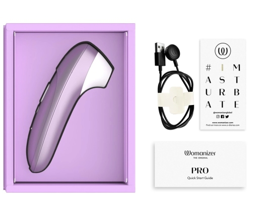 Womanizer Pro Lilac - Compact Air Pulse System, 11 Intensities, Waterproof