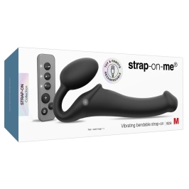 Strap-On-Me Vibrating Bendable Strap-On Black 3 Motors Silicone 15.2cm Strap-On-Me Vibrating Bendable Strap-On Black 3 Motors Silicone 15.2cm