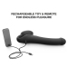 Strap-On-Me Vibrating Bendable Strap-On Black 3 Motors Silicone 15.2cm