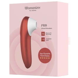 Womanizer Pro Red - Compact Air Technology Stimulator, 11 Levels, Waterproof Womanizer Pro Red - Compact Air Technology Stimulator, 11 Levels, Waterproof