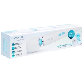 le WAND Classique Cordless Rechargeable Wand White 33cm 10 Modes