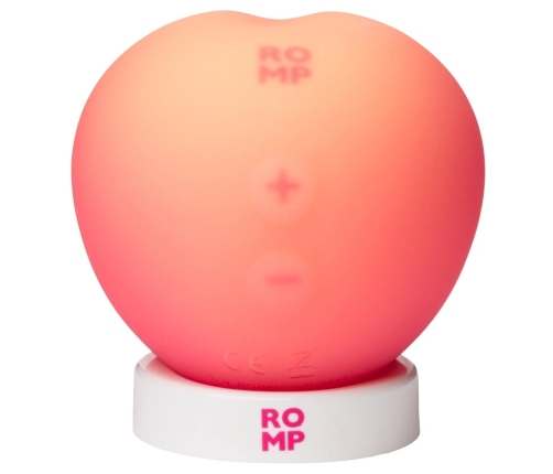 ROMP Pink Peach Compact Air Pulse Stimulator, Waterproof, Silicone