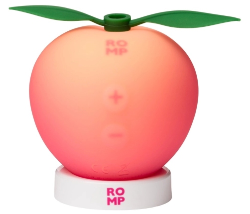 ROMP Pink Peach Compact Air Pulse Stimulator, Waterproof, Silicone