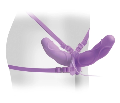 FFE Vibrating Dual Silicone Intimate System Adjustable 12.7cm/12.1cm