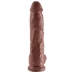 King Cock 10 inch Balls Brown