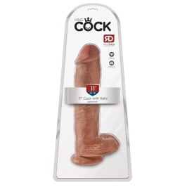 KC 11" Cock with Balls Tan