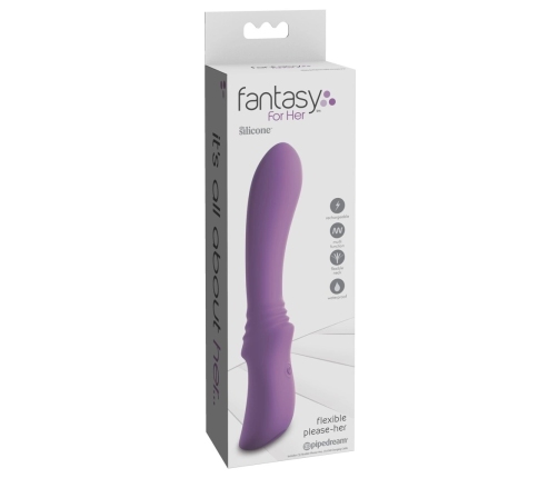 FemmeFunn Flexible Intimate Massager Rechargeable Purple 18.5cm