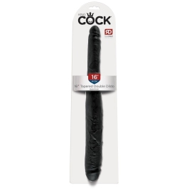 Kink by Doc Johnson KC 16" Tapered Flexible Double-Ended Model PVC Black