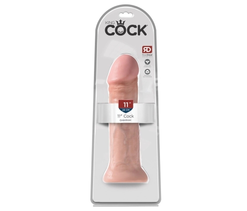 King Cock 11" Model Light - Anatomical Intimate Machine, 28 cm, PVC