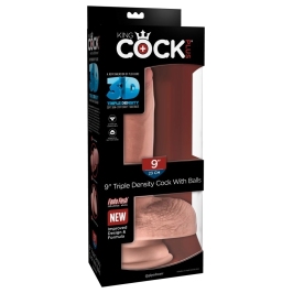 King Cock Plus 9" Intimate Device with Flexible Core, Suction Base, TPE King Cock Plus 9" Intimate Device with Flexible Core, Suction Base, TPE