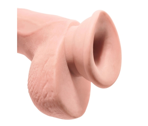 King Cock Plus 9" Intimate Device with Flexible Core, Suction Base, TPE