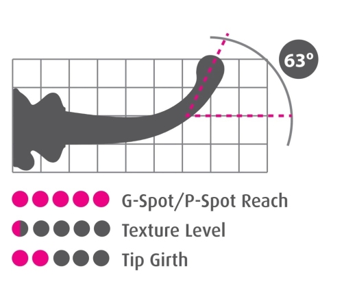 Pipedream Icicles No. 87 Curved Glass Model with Removable Suction Cup 15.5cm