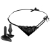 HookUp Panties Remote Bowtie Bikini XL-XXL Rechargeable Black