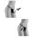HookUp Panties Remote Bowtie Bikini XL-XXL Rechargeable Black
