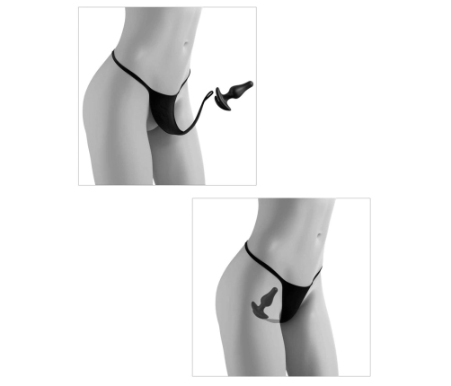 HookUp Panties Secret Gem XL-XXL Lace Intimate Set with Decorative Plug