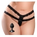 HookUp Panties Secret Gem XL-XXL Lace Intimate Set with Decorative Plug