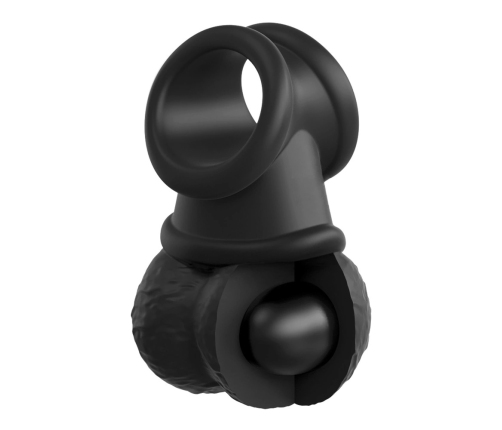 King Cock Elite TCJ Weighted Swinging Ball Ring Dual Density Silicone