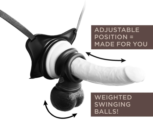 King Cock Elite TCJ Weighted Swinging Ball Ring Dual Density Silicone