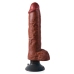 Pipedream King Cock 10" Flexible Vibrating Model with Suction Cup, Beige