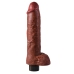 Pipedream King Cock 10" Flexible Vibrating Model with Suction Cup, Beige