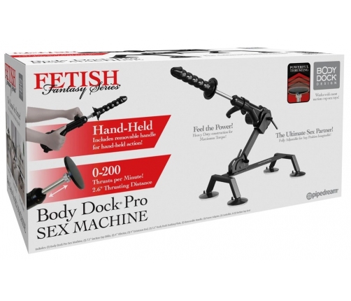 Fetish Fantasy Series Body Dock Pro Machine Black 360° Adjustable System