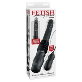 Fetish Fantasy Series Ultimate Silicone Thruster, 36.8 cm, Suction Cup, Black