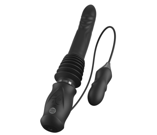 Fetish Fantasy Series Ultimate Silicone Thruster, 36.8 cm, Suction Cup, Black