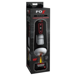 PDX Elite Milk Me Hotter Intimate Device Black Warming & Vibration 26.7cm