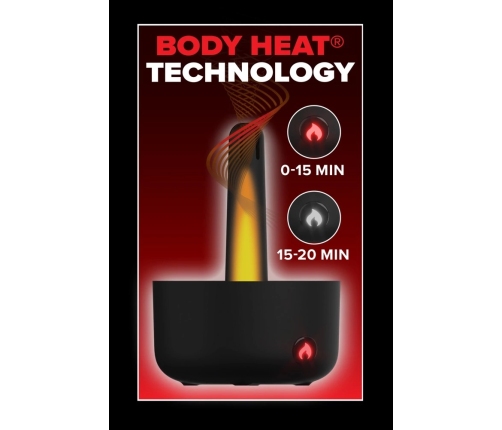 PDX Elite Milk Me Hotter Intimate Device Black Warming & Vibration 26.7cm