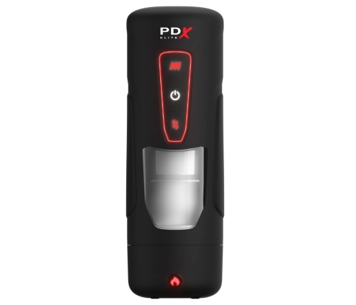PDX Elite Milk Me Hotter Intimate Device Black Warming & Vibration 26.7cm