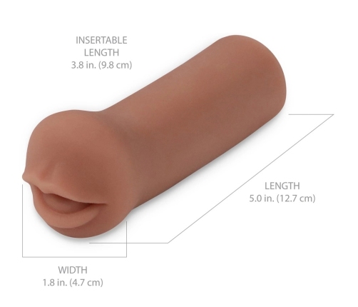 PDX Extreme Coed Intimate Machine Brown 12.7 cm TPR Anatomical Model