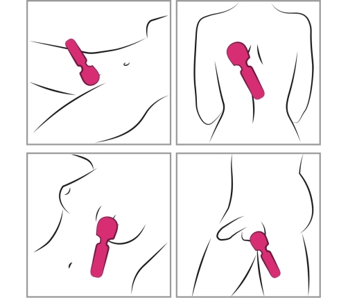 JimmyJane Exona Body Wand Massager, Flexible Silicone Head, USB Rechargeable