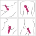 JimmyJane Exona Body Wand Massager, Flexible Silicone Head, USB Rechargeable