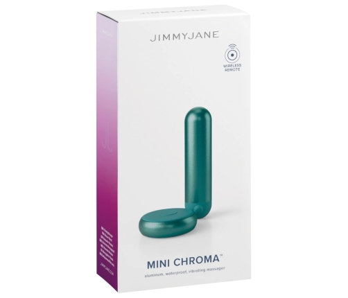 JimmyJane Mini Chroma Teal - Compact Intimate Device, 10 Modes, Waterproof